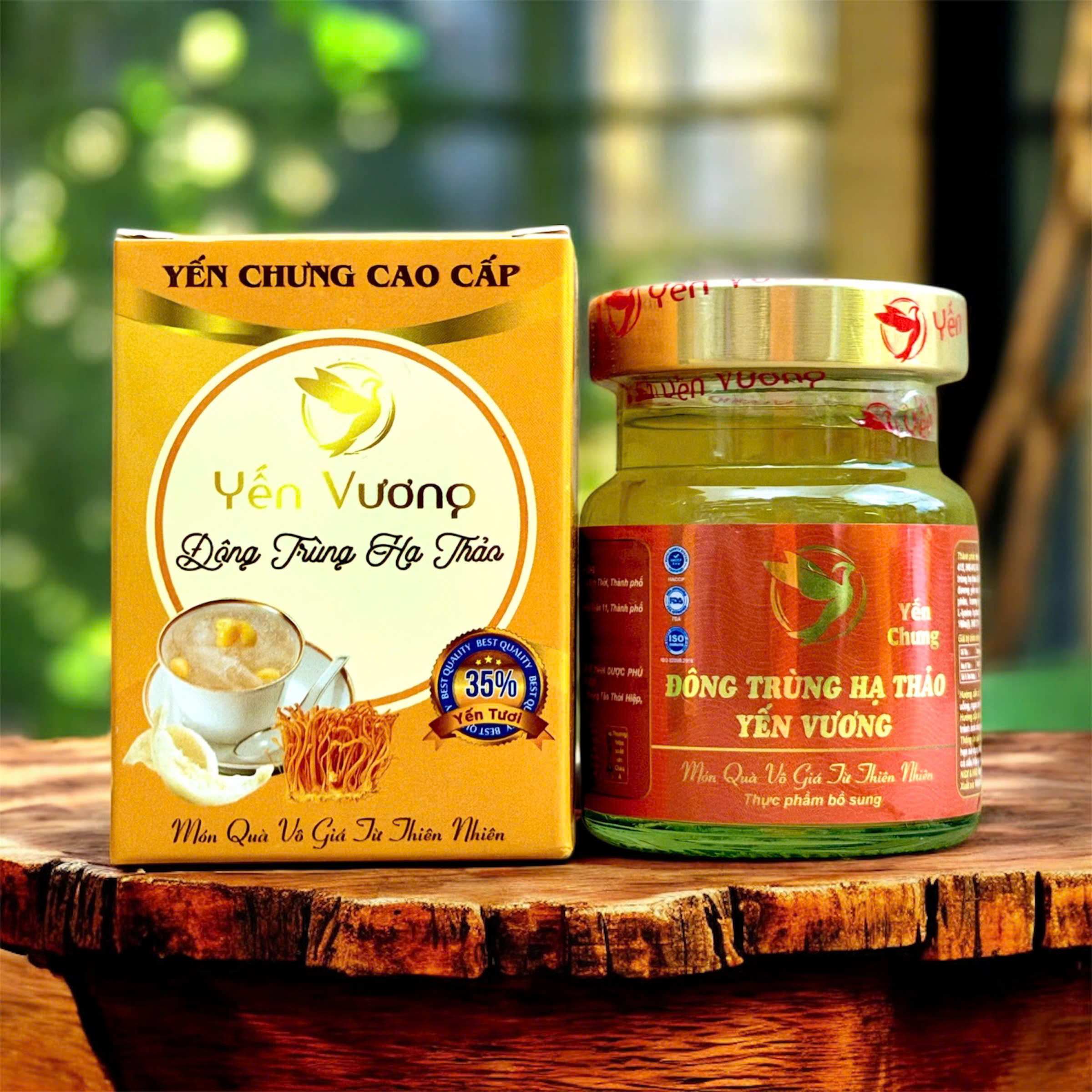 Hũ yến Vương 70ml có hộp Đông Trùng